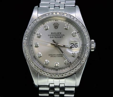 rolex oyster perpetual 36mm datejust|rolex 36mm datejust diamond bezel.